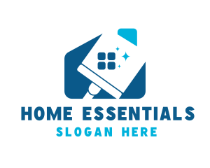 Cleaning Wiper Housekeeper logo design