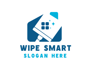 Cleaning Wiper Housekeeper logo design