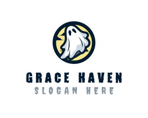 Ghost Costume Halloween Logo