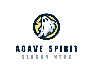 Ghost Costume Halloween logo design