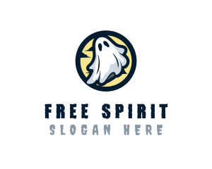 Ghost Costume Halloween logo design