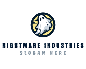 Ghost Costume Halloween logo design