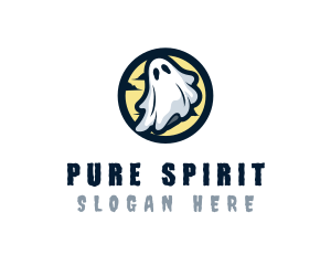 Ghost Costume Halloween logo design