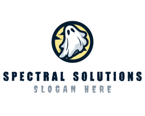 Ghost Costume Halloween logo design