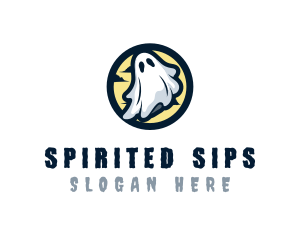 Ghost Costume Halloween logo design