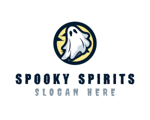 Ghost Costume Halloween logo design
