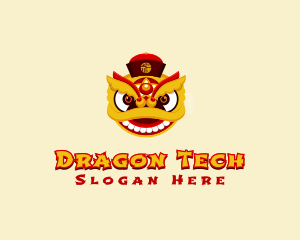 Asian Festive Dragon  logo design