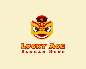 Asian Festive Dragon  logo design