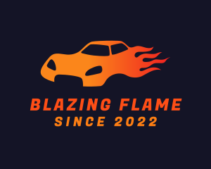 Blazing Sports Car logo design