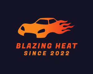 Blazing Sports Car logo design