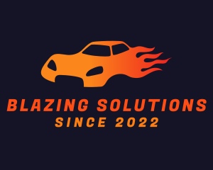Blazing Sports Car logo design