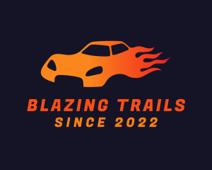 Blazing Sports Car logo design