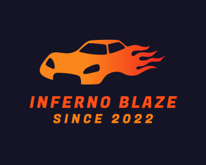 Blazing Sports Car logo design