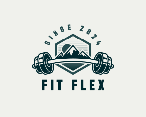 Barbel Mountain Fitness logo design