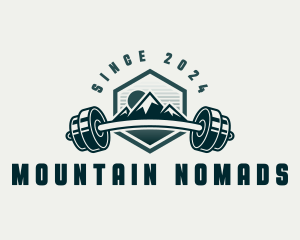 Barbel Mountain Fitness logo design