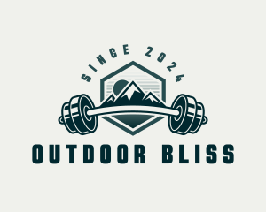 Barbel Mountain Fitness logo design