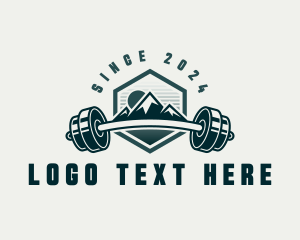 Strength - Barbel Mountain Fitness logo design