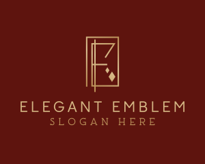 Luxury Elegant Letter E logo design