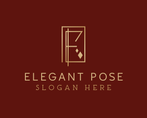 Luxury Elegant Letter E logo design