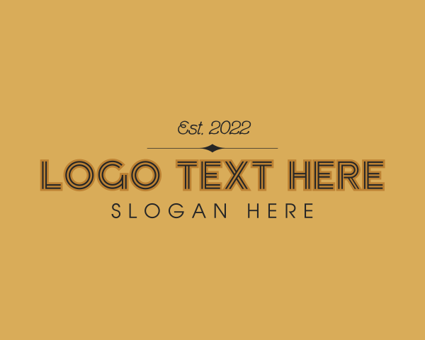 Typography logo example 3