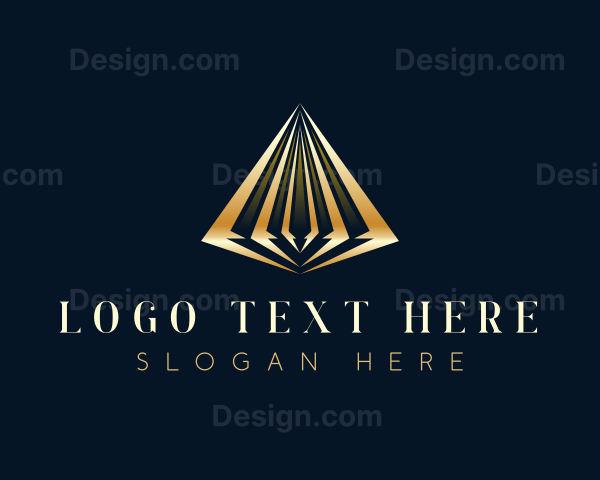 Luxury Abstract Pyramid Logo