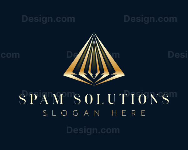 Luxury Abstract Pyramid Logo