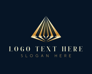 Luxury Abstract Pyramid logo