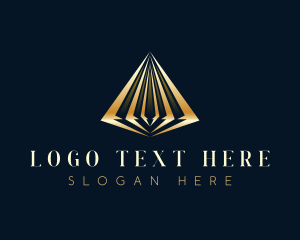 Luxury Abstract Pyramid Logo