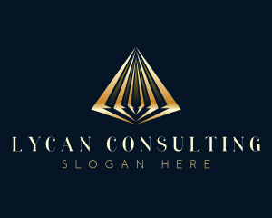 Luxury Abstract Pyramid logo design