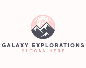 Natural Mountain Peak logo design