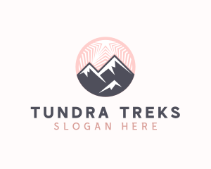 Natural Mountain Peak logo design