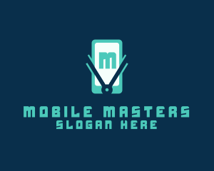 Mobile Phone Award logo design