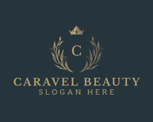 Crown Fashion Wreath logo design