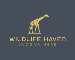 Giraffe Safari Wildlife logo