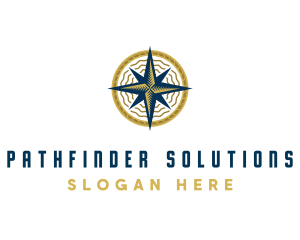 Location Navigator Compass logo design