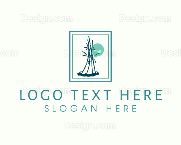 Bamboo Plant Frame Logo