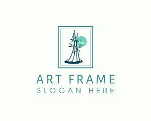 Bamboo Plant Frame logo design