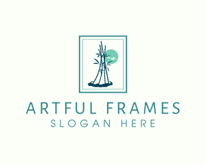 Bamboo Plant Frame logo design