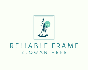 Bamboo Plant Frame logo design