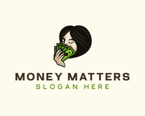 Cash Money Woman logo design