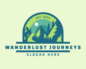 Mountain Outdoor Adventure logo design