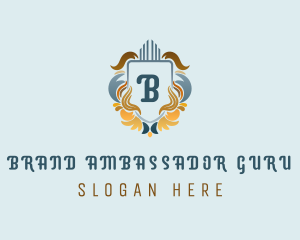 Ornate Royal Shield logo design