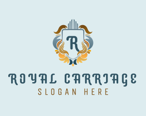 Ornate Royal Shield logo design