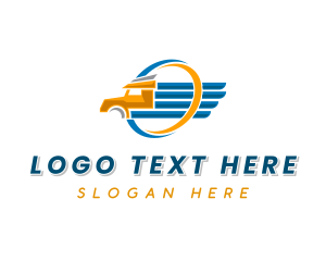 Truck Logistics Delivery Logo