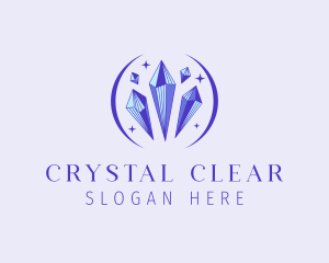 Fancy Crystal Gem logo design