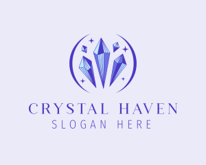 Fancy Crystal Gem logo design