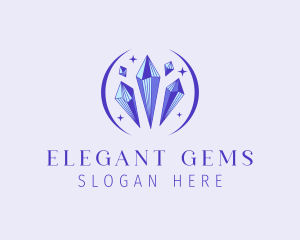 Fancy Crystal Gem logo design