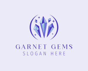 Fancy Crystal Gem logo design