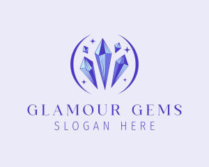 Fancy Crystal Gem logo design