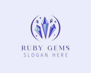 Fancy Crystal Gem logo design